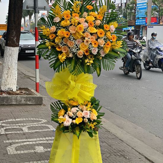 Kệ hoa hồng vàng, lan vàng - KH62