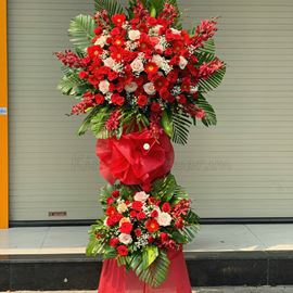 Kệ hoa đồng tiền, hoa hồng - KH63