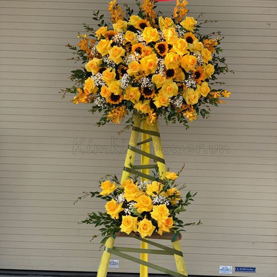Kệ hoa hướng dương, lan vàng - KH65