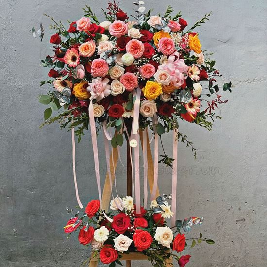 Kệ hoa hồng ohara, hồng đỏ - KH81