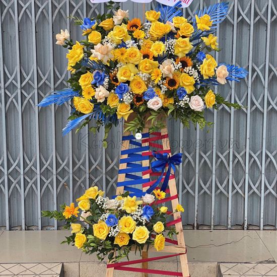 Kệ hoa hồng vàng, hướng dương - KH83