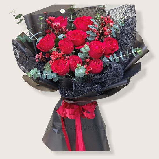 Bó hoa hồng ohara đỏ-HB125