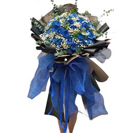 Bó hoa hồng xanh - HB166