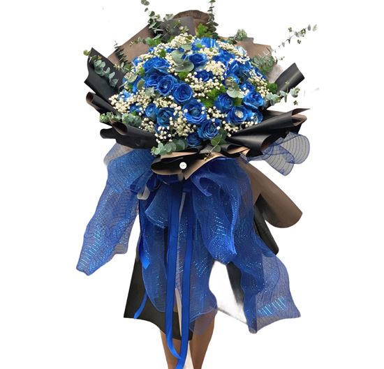 Bó hoa hồng xanh - HB166