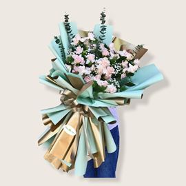 Bó hoa hồng kem-HB38