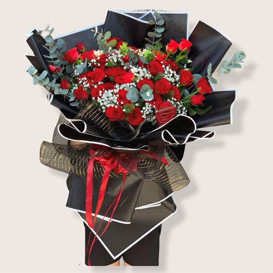 Bó hoa hồng đỏ - HB184
