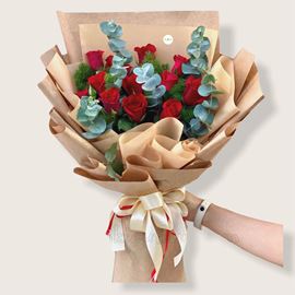 Bó hoa hồng đỏ-HB120