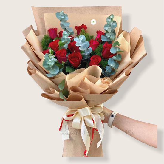 Bó hoa hồng đỏ-HB120