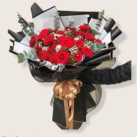 Bó hoa hồng đỏ-HB134
