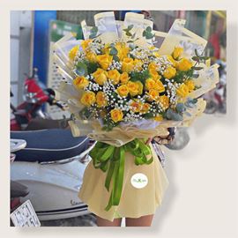 Bó hoa hồng vàng- HB57