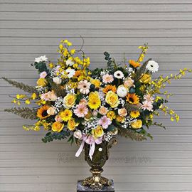 Bình hoa đồng tiền, hướng dương - BI112