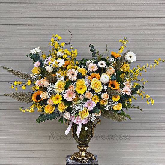 Bình hoa đồng tiền, hướng dương - BI112