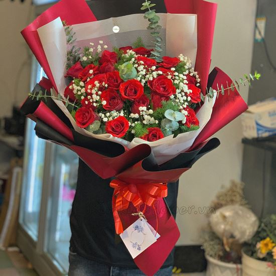 Bó hoa hồng đỏ - HB219