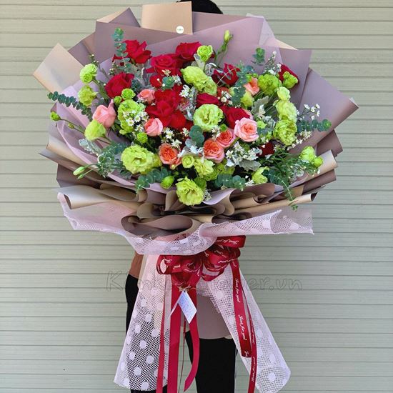 Bó hoa hồng london, cát tường - HG223