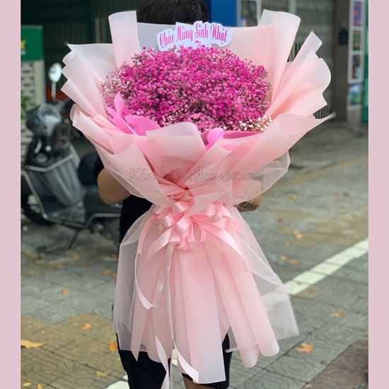 Bó hoa baby hồng - HB241