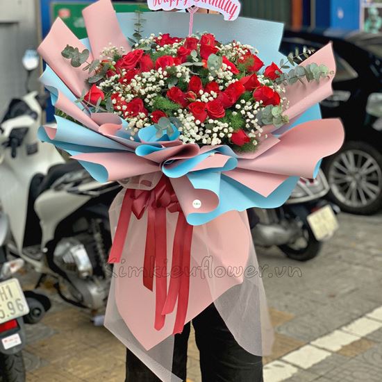 Bó hoa hồng đỏ - HB242