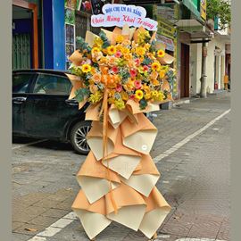 Kệ hoa hồng cam london, hồng vàng - KH86