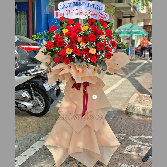 Kệ hoa hồng đỏ, cam spirit - KH87