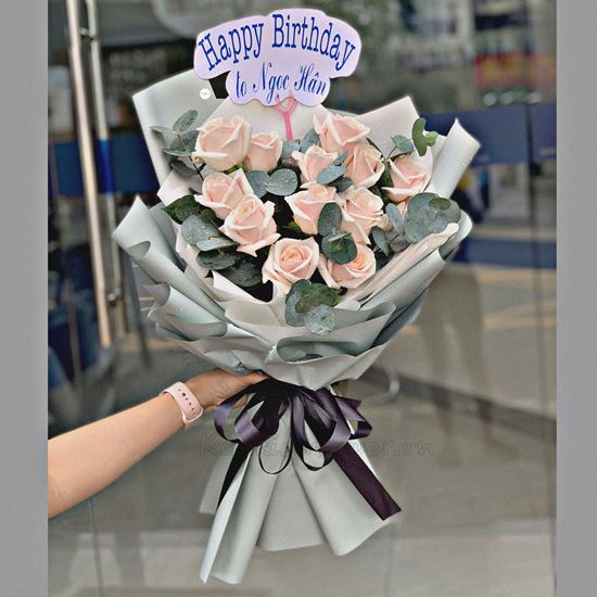 Bó hoa hồng kem - HB250