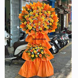 Kệ chúc mừng tone vàng, cam - KH431