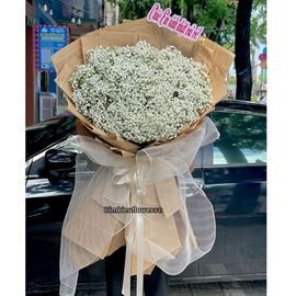 Bó hoa chúc mừng baby trắng - HB967