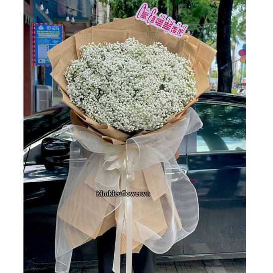 Bó hoa chúc mừng baby trắng - HB967