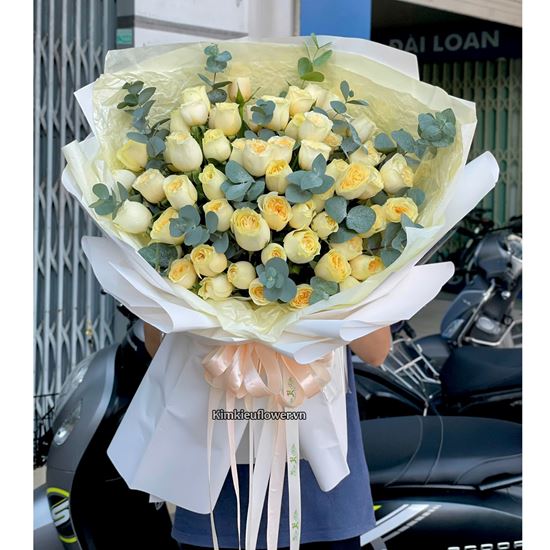 Bó hoa chúc mừng hồng vàng victor - HB972