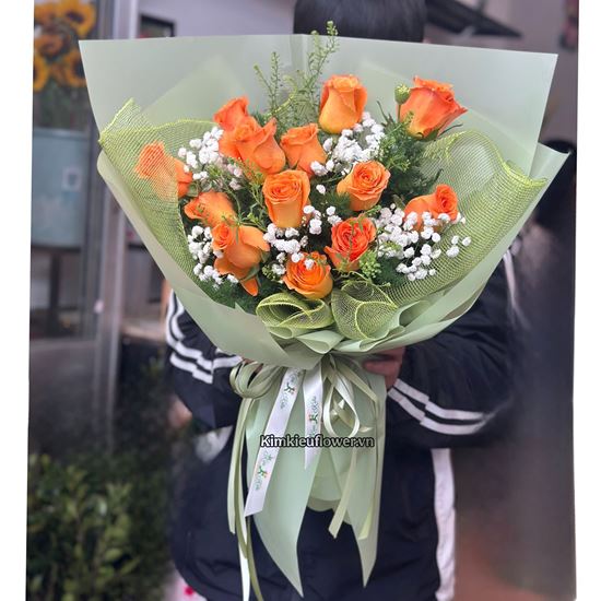 Bó hoa chúc mừng cam quốc vương - HB973