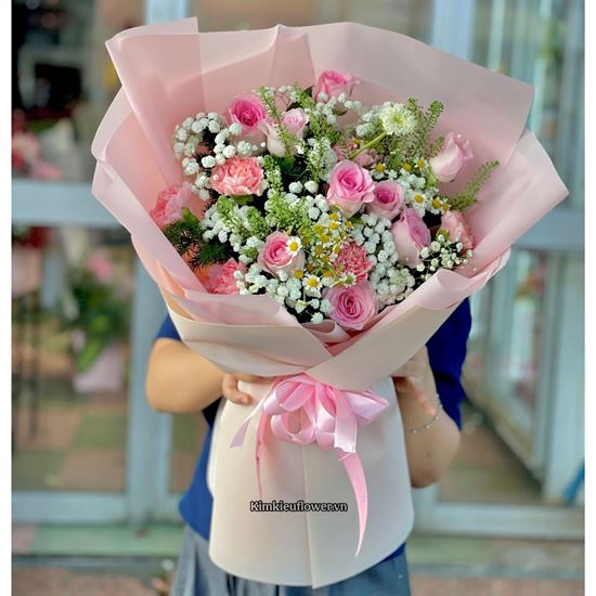 Bó hoa tone hồng - HB1024