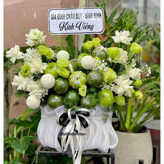 Giỏ hoa trái cây viếng - HTC36