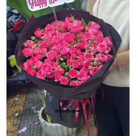 Bó hoa chúc mừng hồng chùm Sophia - HB1053