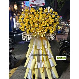 Picture of Kệ hoa chúc mừng tone vàng - KH500