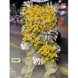Picture of Kệ hoa chúc mừng tone vàng - KH517