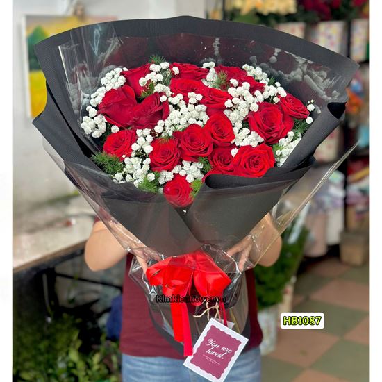Picture of Bó hoa chúc mừng hồng đỏ - HB1087