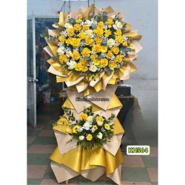 Picture of Kệ hoa chúc mừng tone vàng - KH564