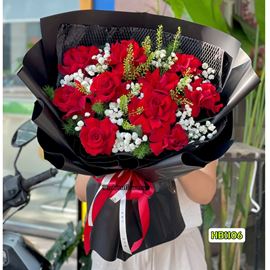 Picture of Bó hoa chúc mừng hồng đỏ eku - HB1106