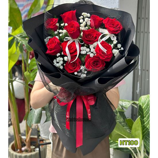 Picture of Bó hoa chúc mừng hoa hồng đỏ - HT100