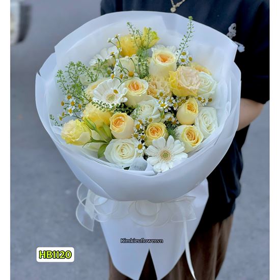 Bó hoa victo vàng mix cát tường - HB1120
