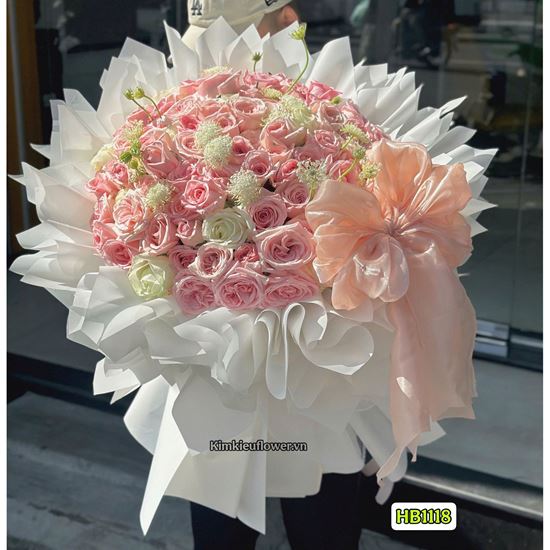 Bó hoa Ohara hồng mix hồng trắng - HB1118