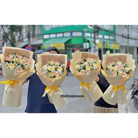 Picture of Bó hoa chúc mừng tone vàng (1 bó) - BH18