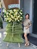 Kệ hoa chúc mừng tone xanh lá - KH598