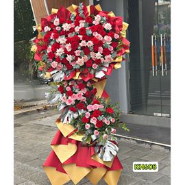 Picture of Kệ hoa chúc mừng toen đỏ hồng - KH608