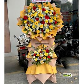 Picture of Kệ hoa chúc mừng tone vàng - KH614