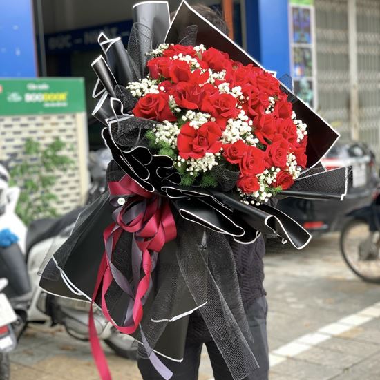 Bó hoa hồng đỏ - HB281