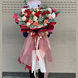 Bó hoa hồng cam london - HB286