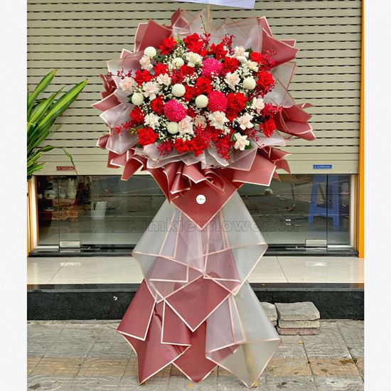 Kệ hoa cúc mẫu đơn, hoa hồng  - KH91