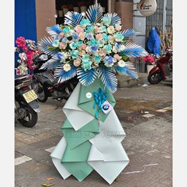 Kệ hoa tone xanh dương - KH88