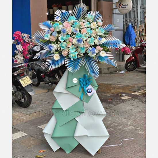 Kệ hoa tone xanh dương - KH88