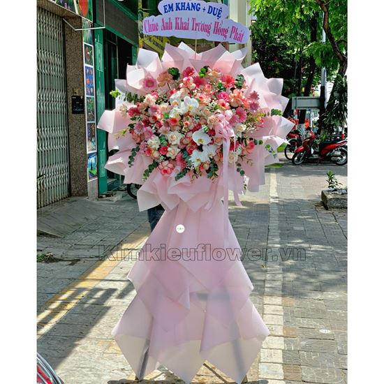 Kệ hoa lan hồ điệp , hoa hồng - KH111