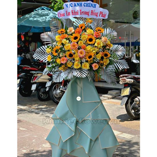 Kệ hoa hồng cam spirit, hướng dương - KH112